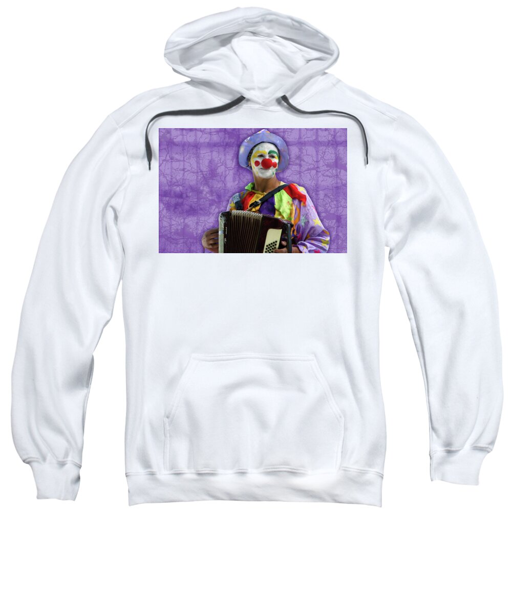 Clown Sweatshirt featuring the photograph The Sad Clown by Wolfgang Stocker