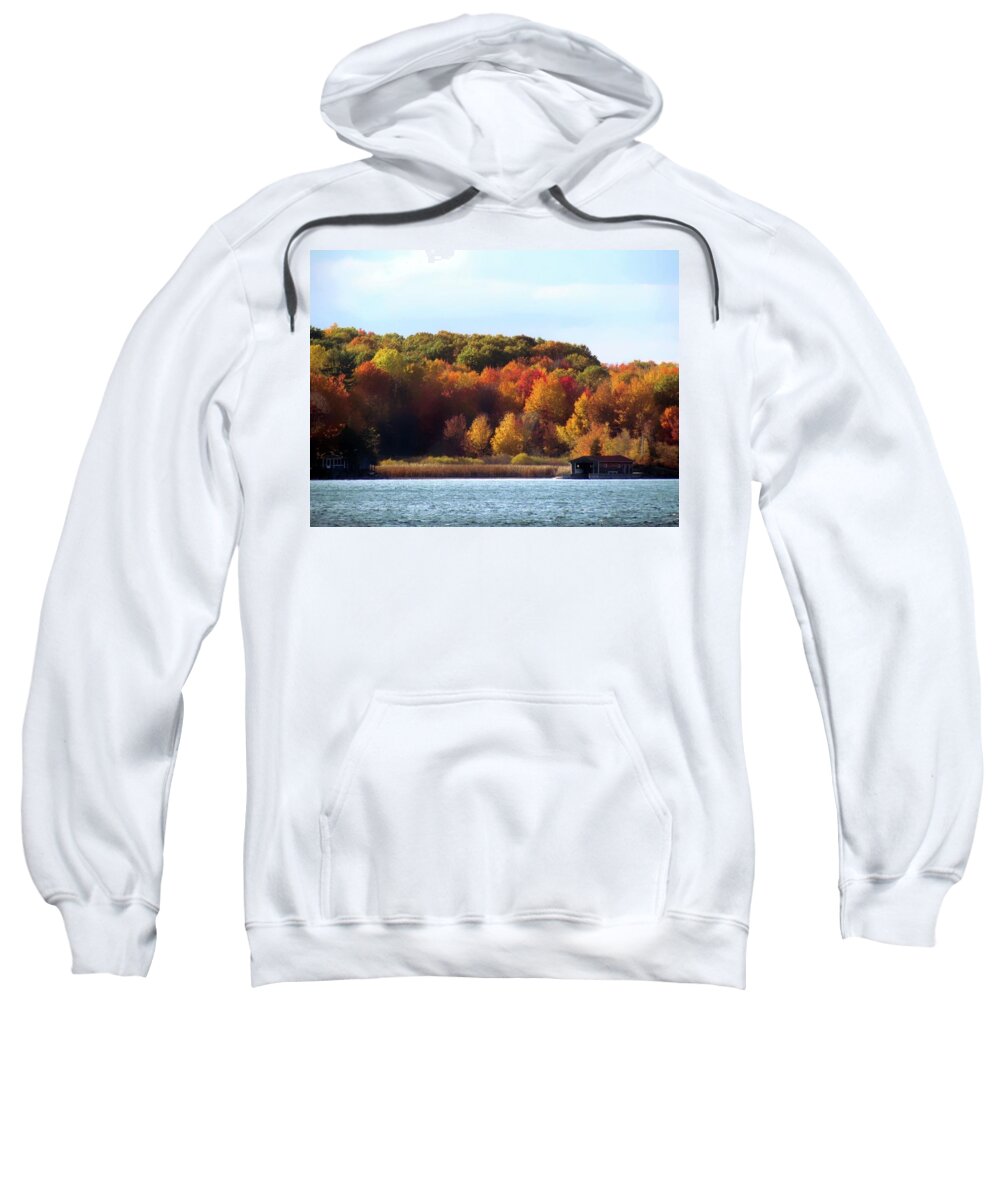  Sweatshirt featuring the photograph Thousand Island Color by Dennis McCarthy