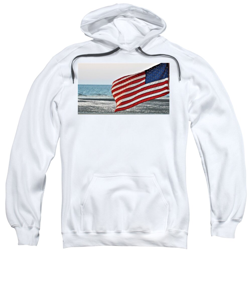 United States Of America Sweatshirt featuring the photograph To Shining Sea by Jan Gelders