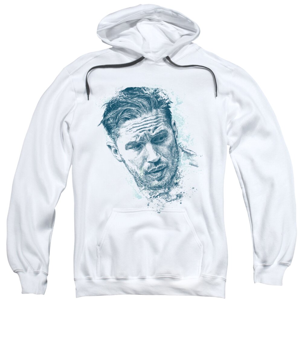 Chadlonius Sweatshirt featuring the digital art Tom Hardy by Chad Lonius