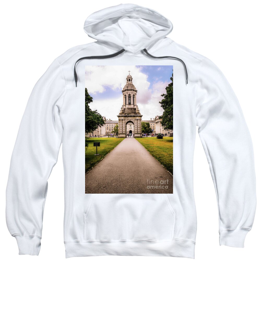 Magical Ireland Series By Lexa Harpell Sweatshirt featuring the photograph Trinity College Dublin by Lexa Harpell