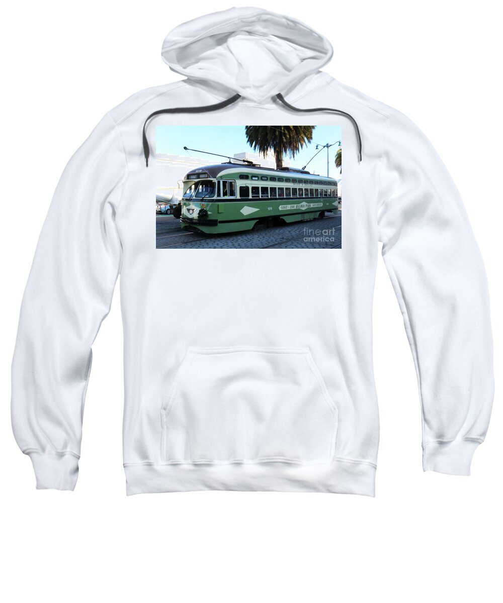 Cable Car Sweatshirt featuring the photograph Trolley Number 1078 by Steven Spak