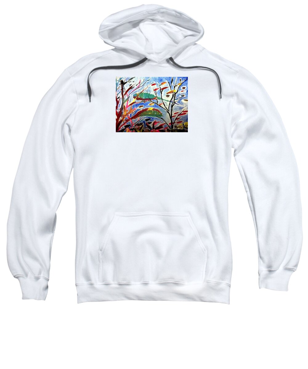 Tropical Beach Fish Ocean Sea Sweatshirt featuring the painting Tropical Dream by James and Donna Daugherty