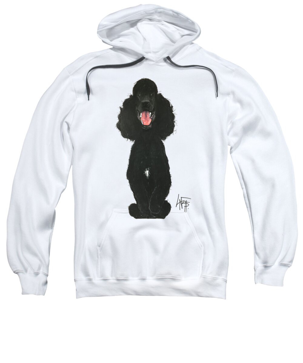 Pet Portrait Sweatshirt featuring the drawing Vance 3011 by Canine Caricatures By John LaFree