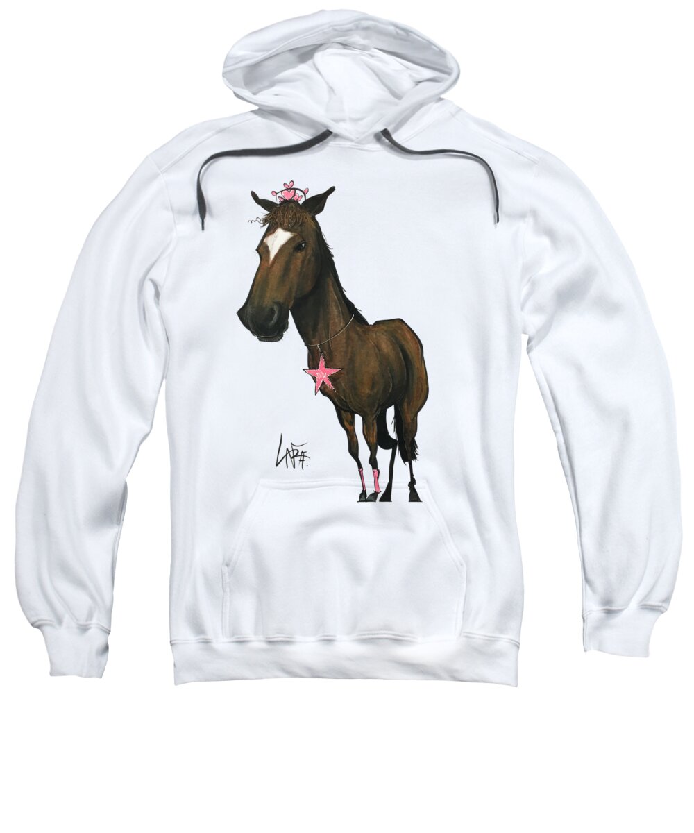 Vca Sweatshirt featuring the drawing VCA Brownrigg by Canine Caricatures By John LaFree