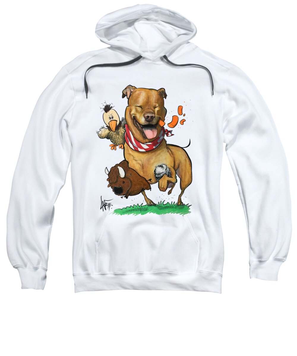 Vca Sweatshirt featuring the drawing VCA Poyntz by Canine Caricatures By John LaFree