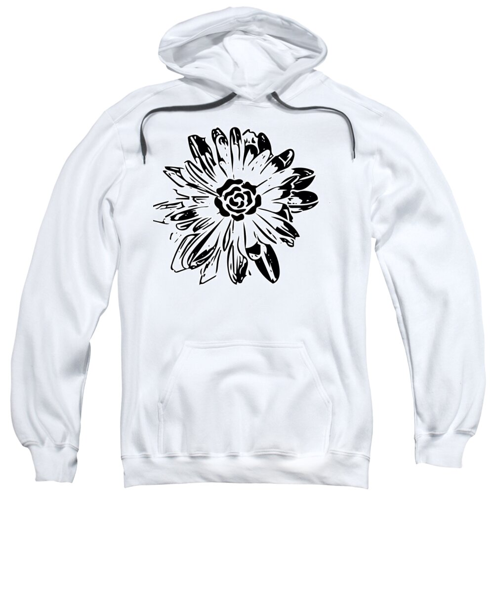 Flower Sweatshirt featuring the photograph Wavy Flower by Annie Walczyk