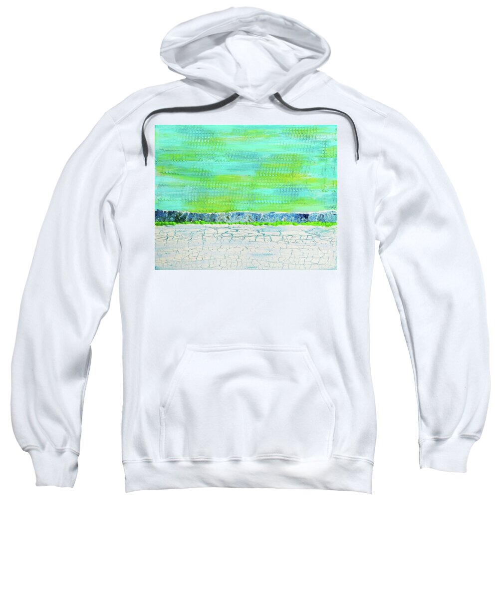 Modern Art Sweatshirt featuring the painting Weathered by Desiree Paquette