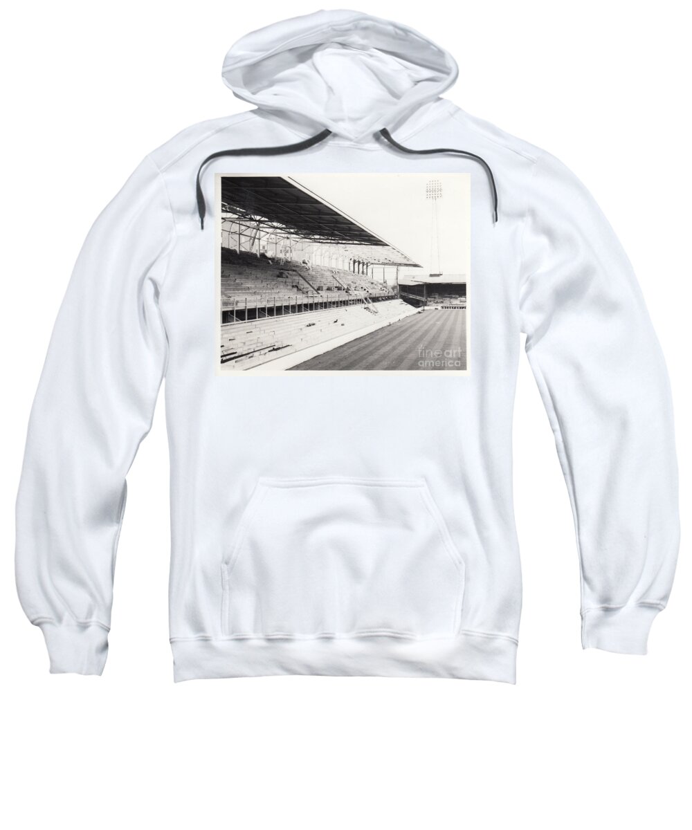 West Ham Sweatshirt featuring the photograph West Ham - Upton Park - West Stand 1 - 1969 by Legendary Football Grounds