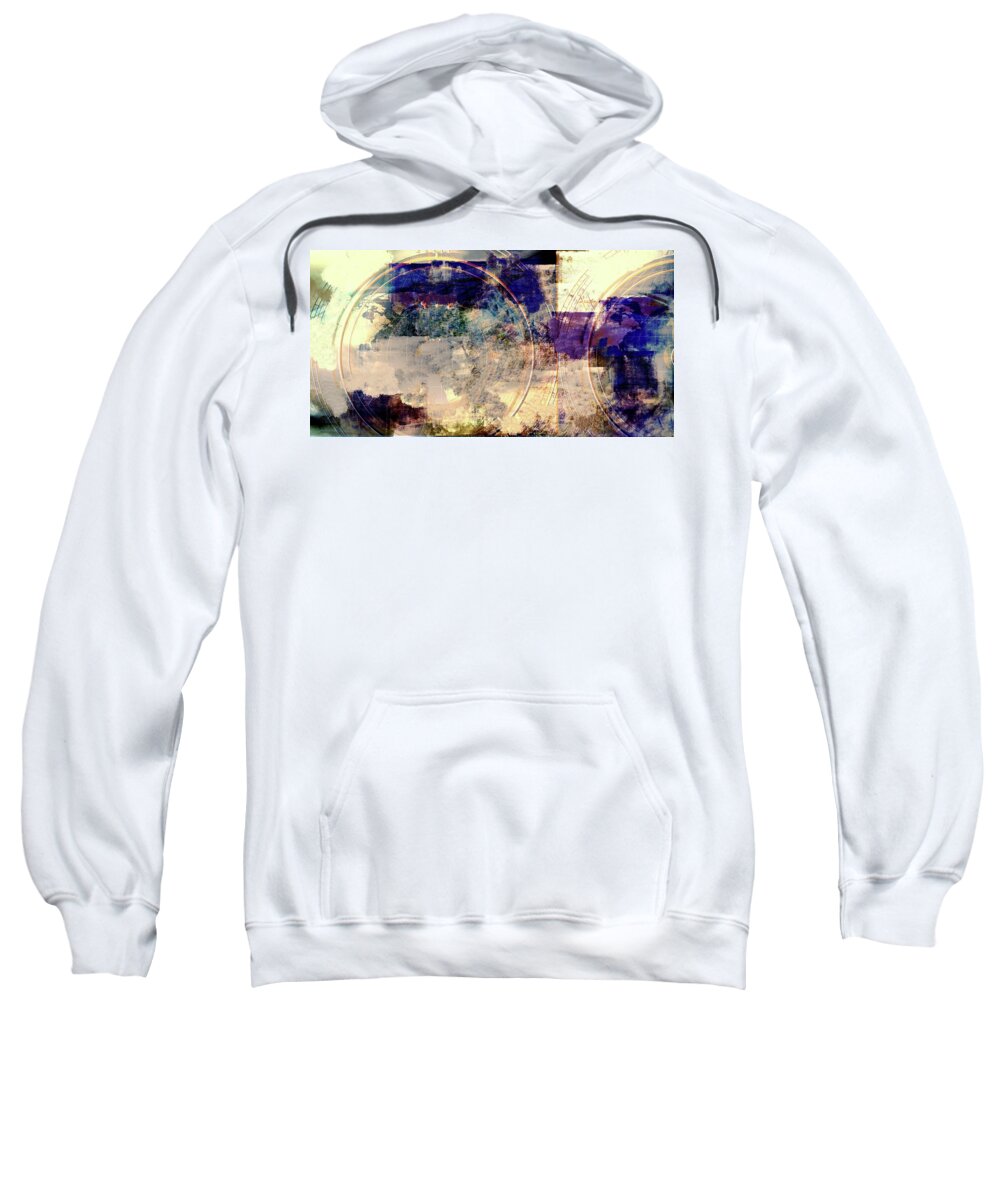 Abstract Sweatshirt featuring the digital art What's The Time by Art Di