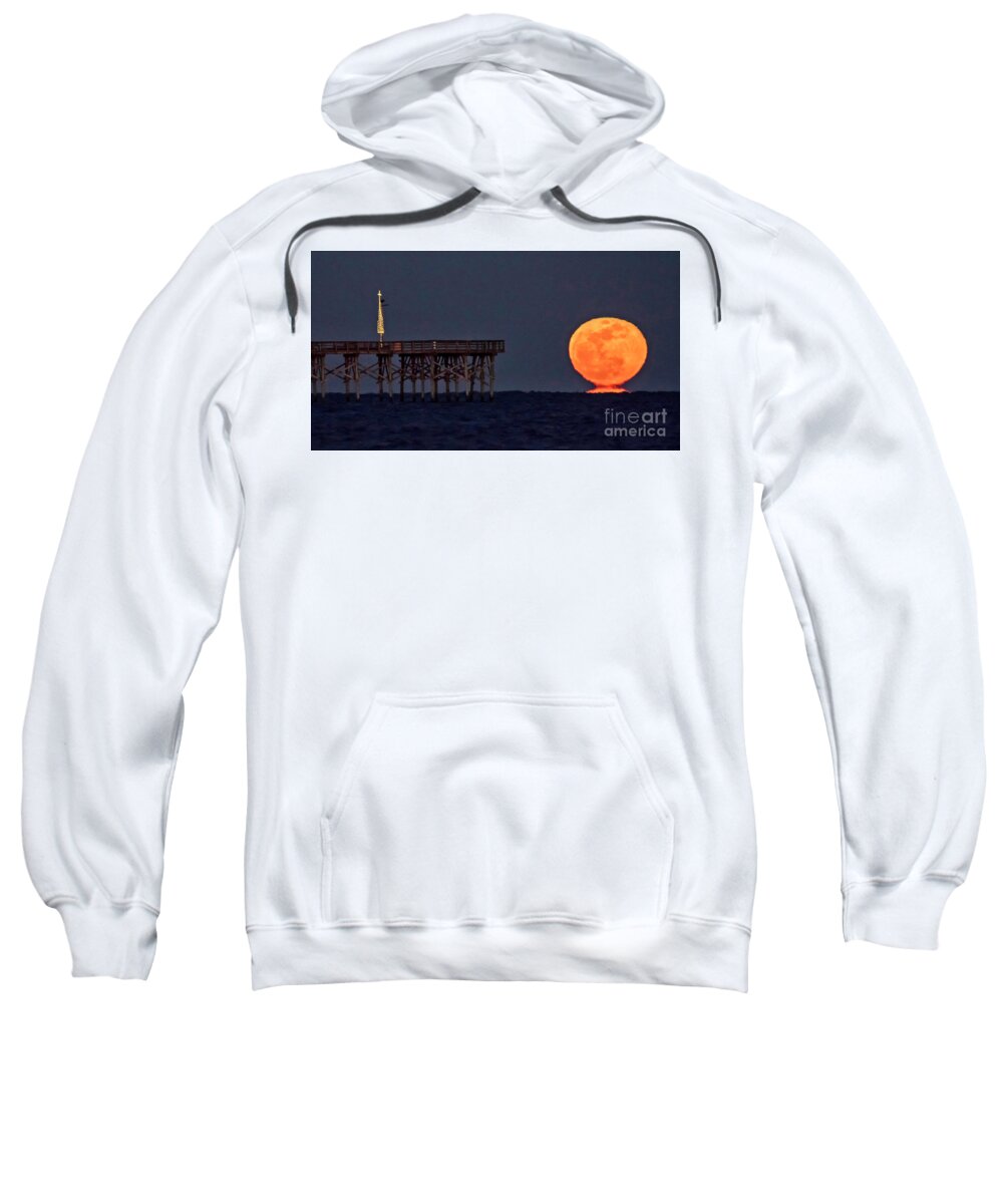 Super Sweatshirt featuring the photograph Winter Moon by DJA Images