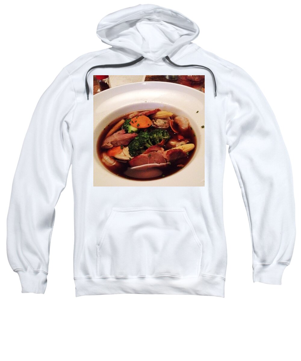  Sweatshirt featuring the photograph Wor Won Ton Soup...mmmmmmmm by Briana Bell