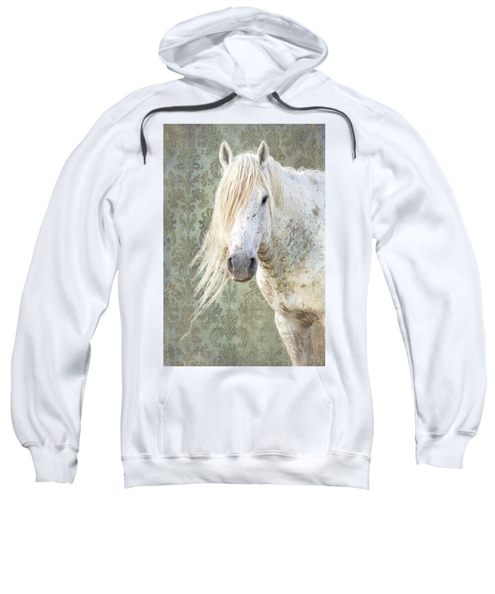 Wild Horses Sweatshirt featuring the photograph A Life Well Lived 2 by Mary Hone