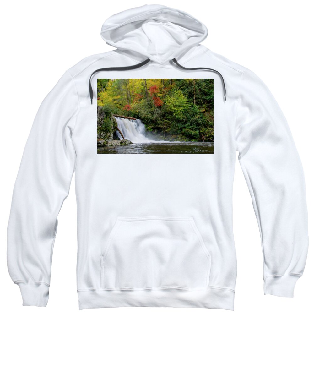 Abrams Falls Sweatshirt featuring the photograph Abrams Falls by Larry Bohlin