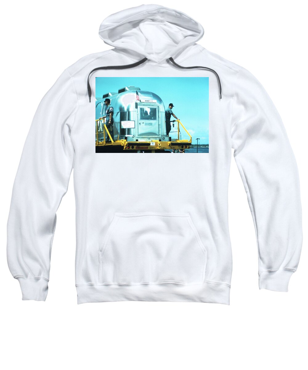 Apollo 11 Sweatshirt featuring the photograph Apollo11 Return by Mike Bergen