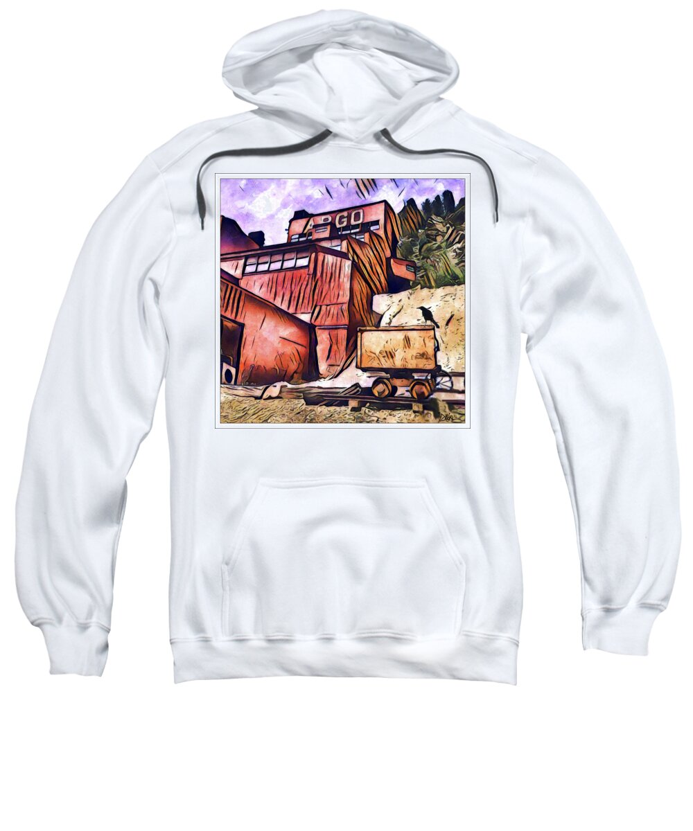 Gold Mine Sweatshirt featuring the photograph Argo Mine in Idaho Springs Colorado by Peggy Dietz