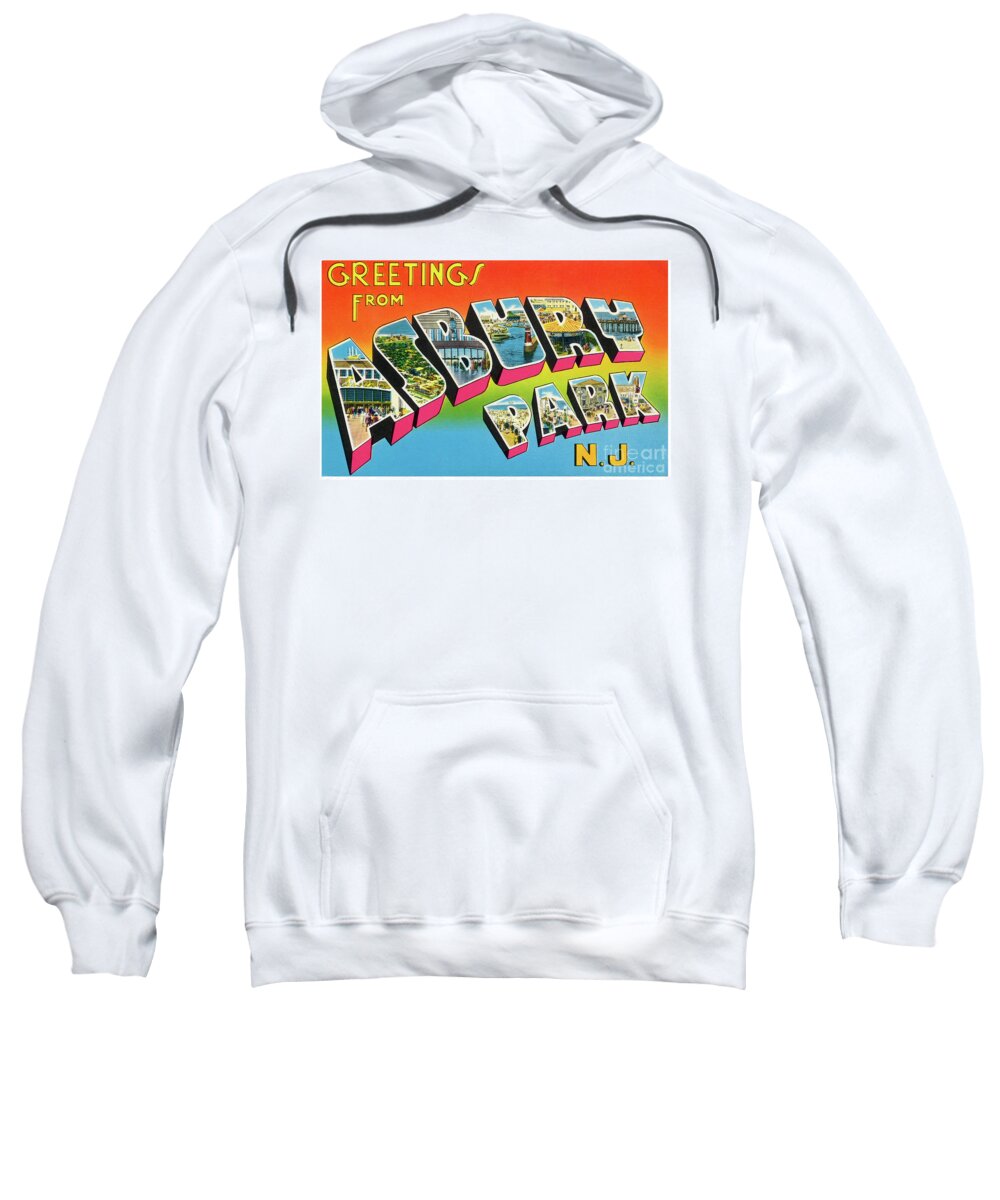 Lbi Sweatshirt featuring the photograph Asbury Park Greetings #4 by Mark Miller