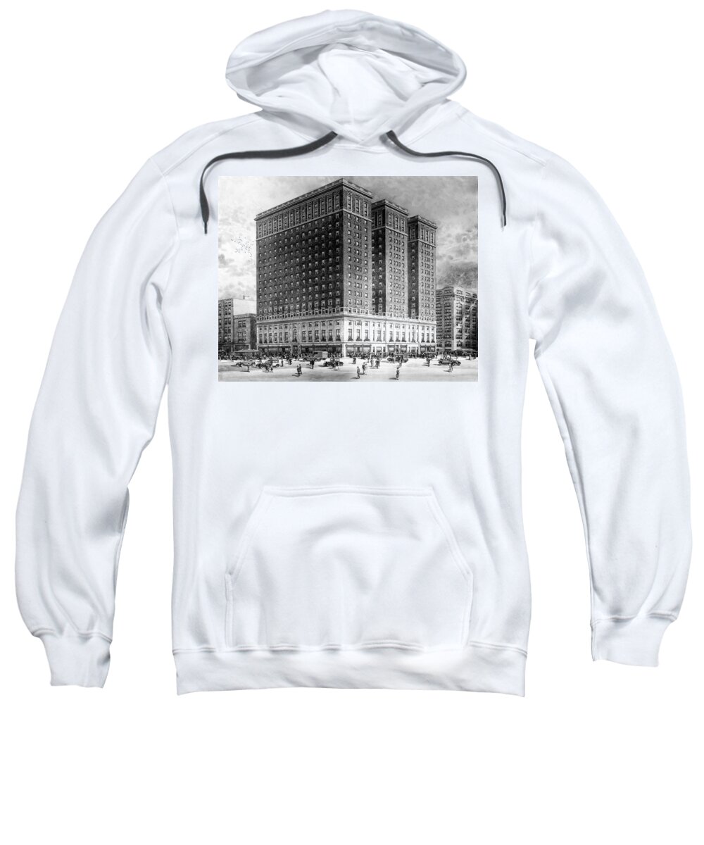 Philadelphia Sweatshirt featuring the photograph Benjamin Franklin Hotel by James Dillon