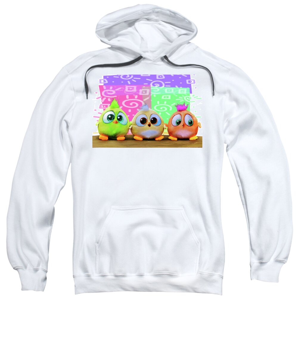 Children Sweatshirt featuring the painting Birds in the Nursery by Dean Wittle