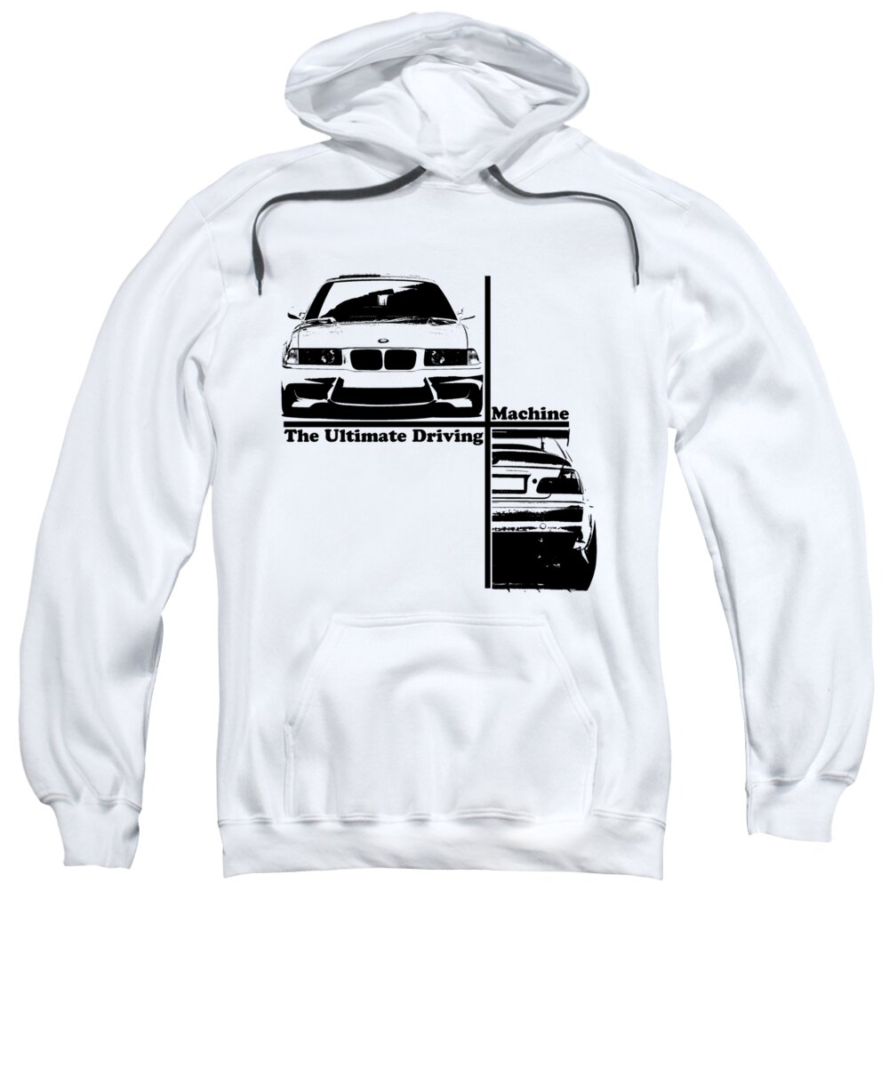 Bmw E36 Adult Pull-Over Hoodie by Hotte Hue - Pixels