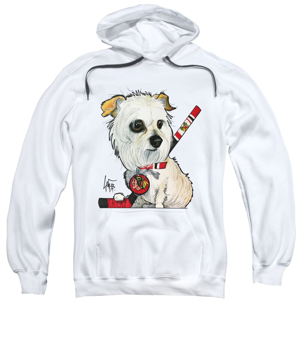 Bosshard Sweatshirt featuring the drawing Bosshard 4419 by Canine Caricatures By John LaFree