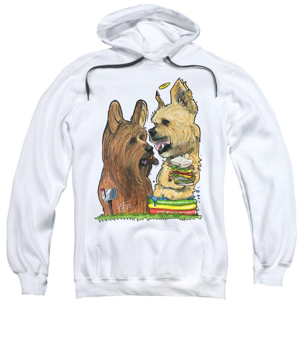 Bunyard 4531 Sweatshirt featuring the drawing Bunyard 4531 by Canine Caricatures By John LaFree