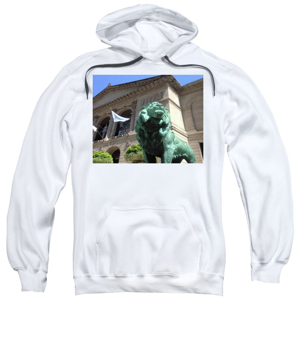 Art Institute Sweatshirt featuring the photograph Chicago by Susan Grunin