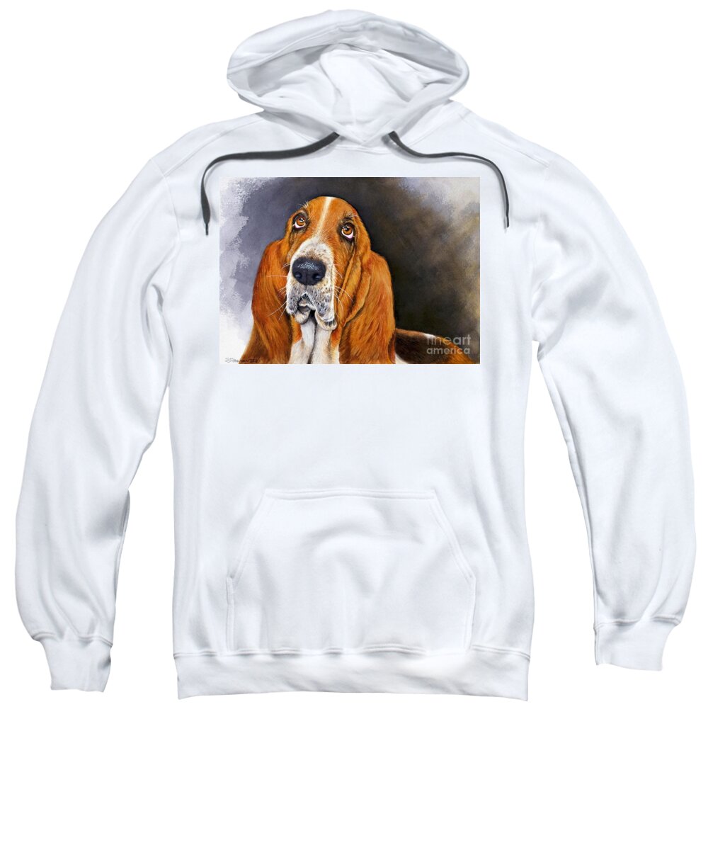 Dog Sweatshirt featuring the painting Elvis by Jeanette Ferguson