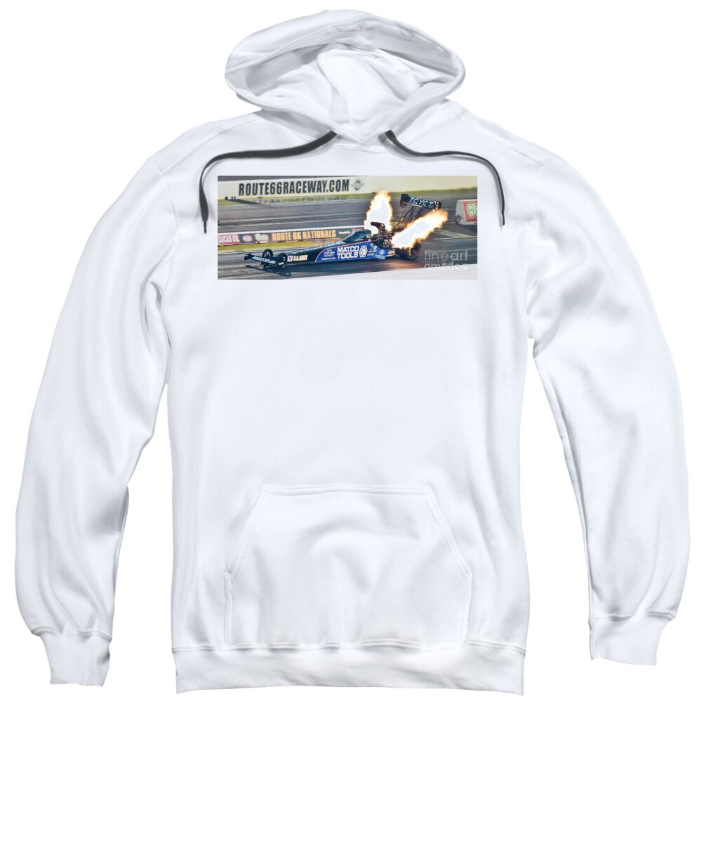 Top Fuel Sweatshirt featuring the photograph Fire Breathing Beast by Billy Knight