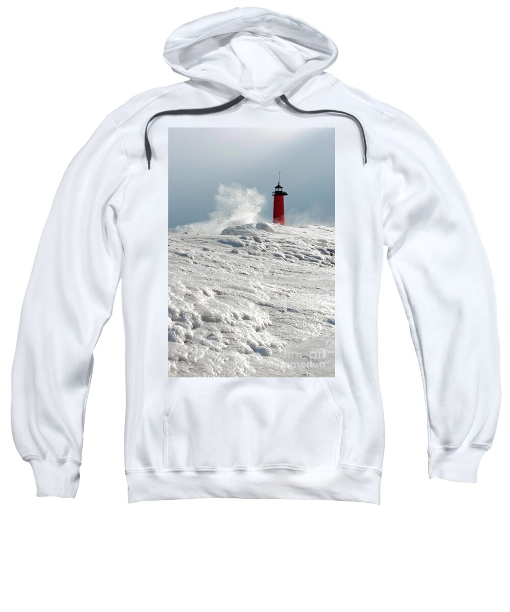 Winter Sweatshirt featuring the photograph Frigid Kenosha by Billy Knight