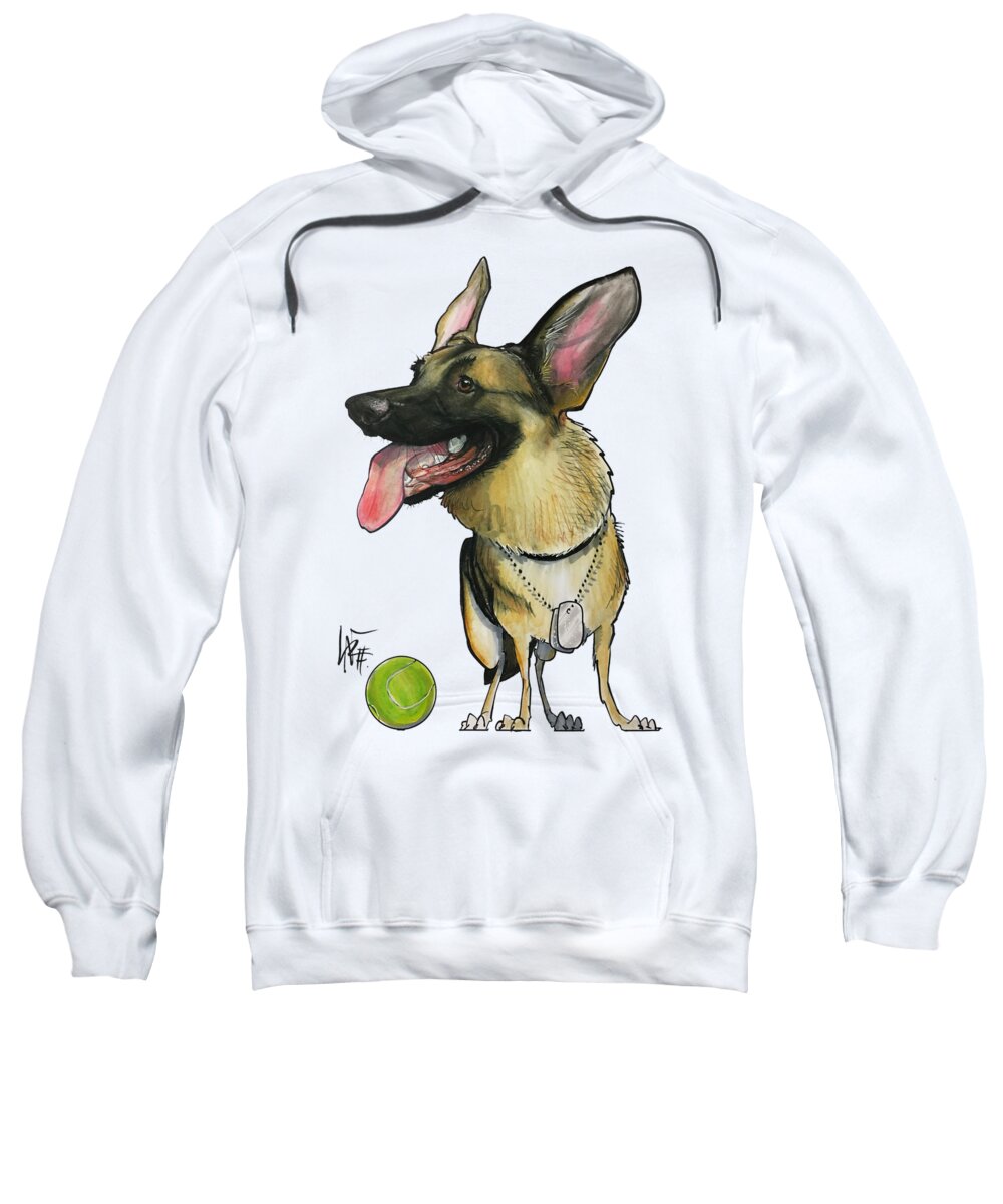 Gleason Sweatshirt featuring the photograph Gleason 4359 by Canine Caricatures By John LaFree