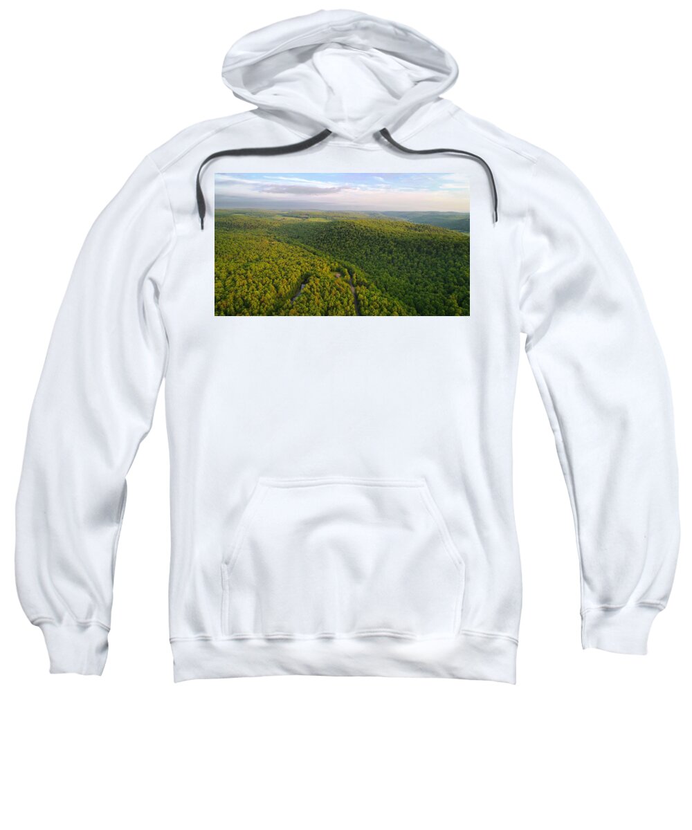 Hills Sweatshirt featuring the photograph H I L L S by Anthony Giammarino