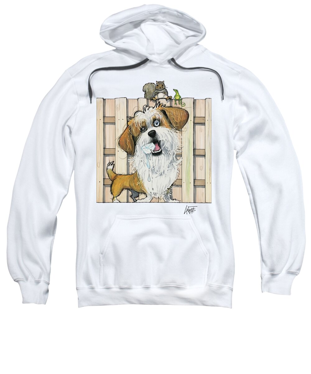 Hemmert Sweatshirt featuring the drawing Hemmert 5034 by Canine Caricatures By John LaFree