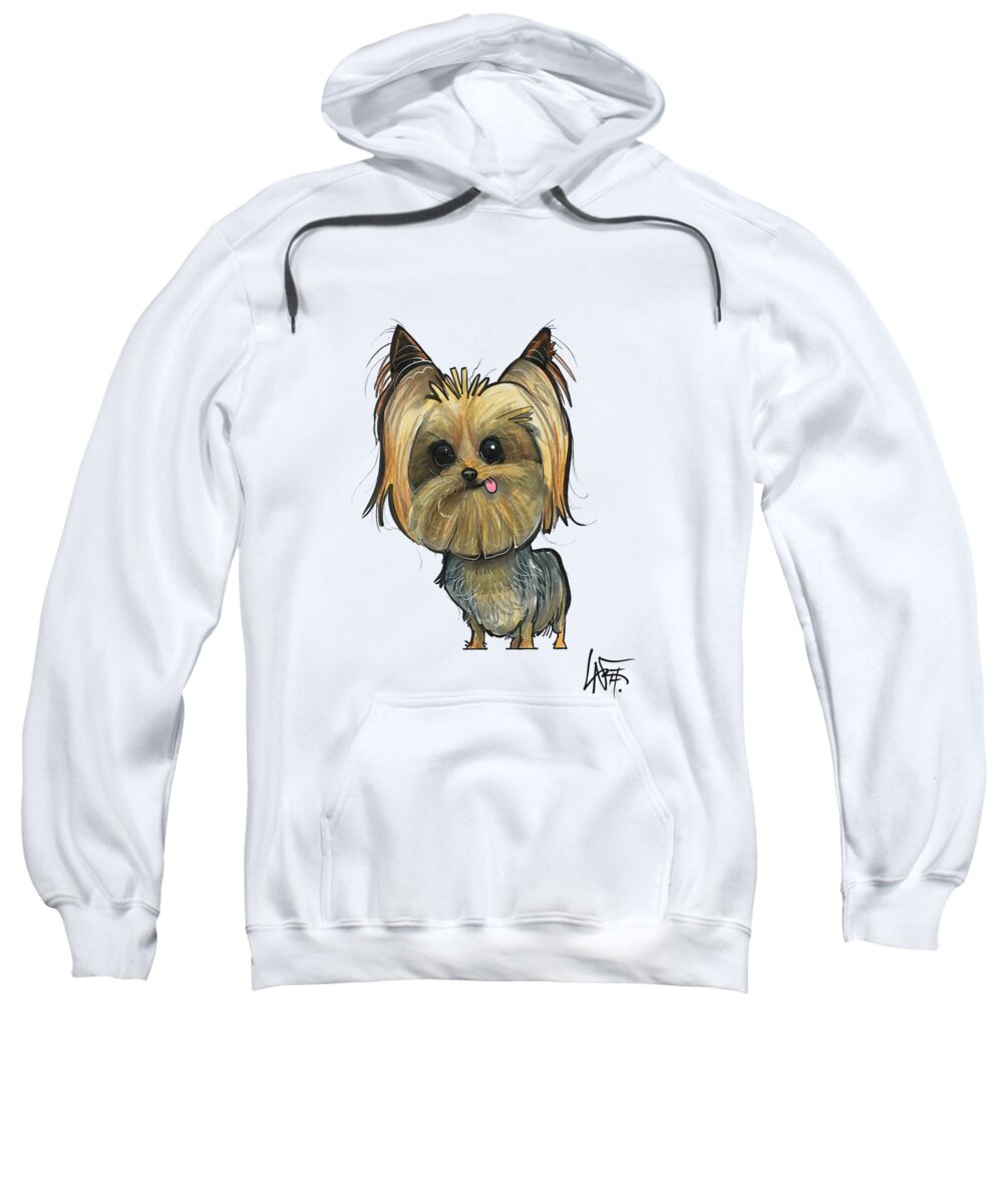 Hernly Sweatshirt featuring the drawing Hernly 4819 by Canine Caricatures By John LaFree