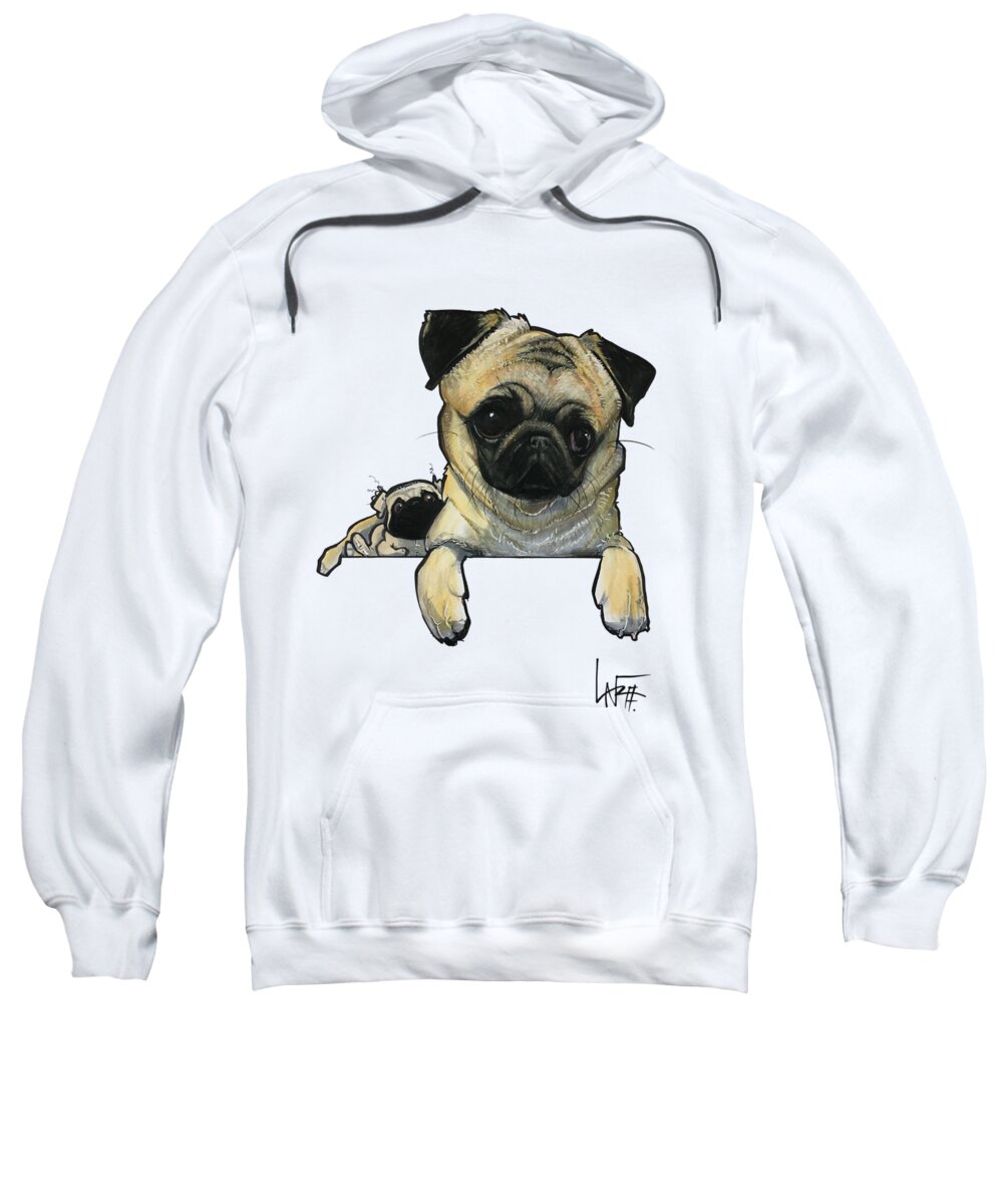 John Sweatshirt featuring the drawing John 4832 by Canine Caricatures By John LaFree