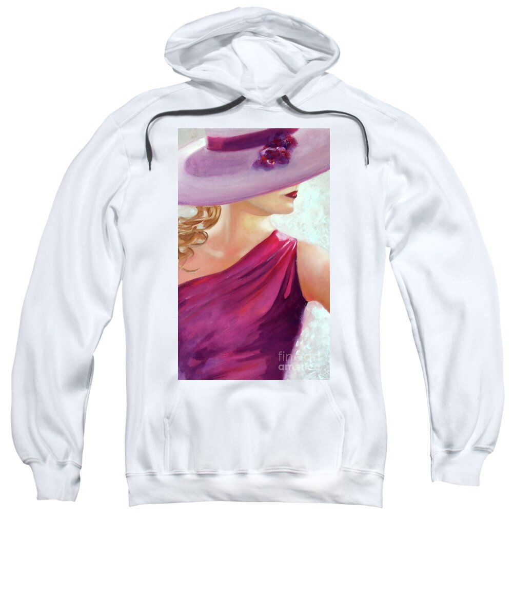 Le Model Sweatshirt featuring the painting Le Model by Michael Rock