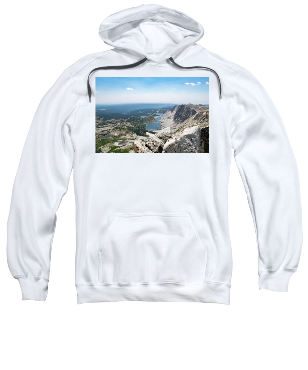 Mountain Sweatshirt featuring the photograph Medicine Bow Peak by Nicole Lloyd