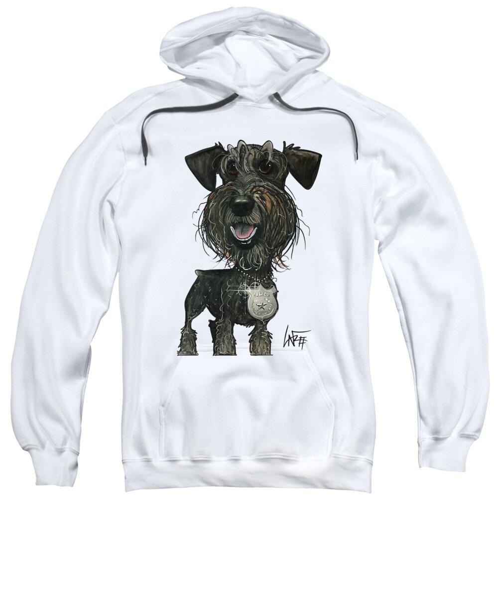 Meyers 4452 Sweatshirt featuring the drawing Meyers 4452 by Canine Caricatures By John LaFree