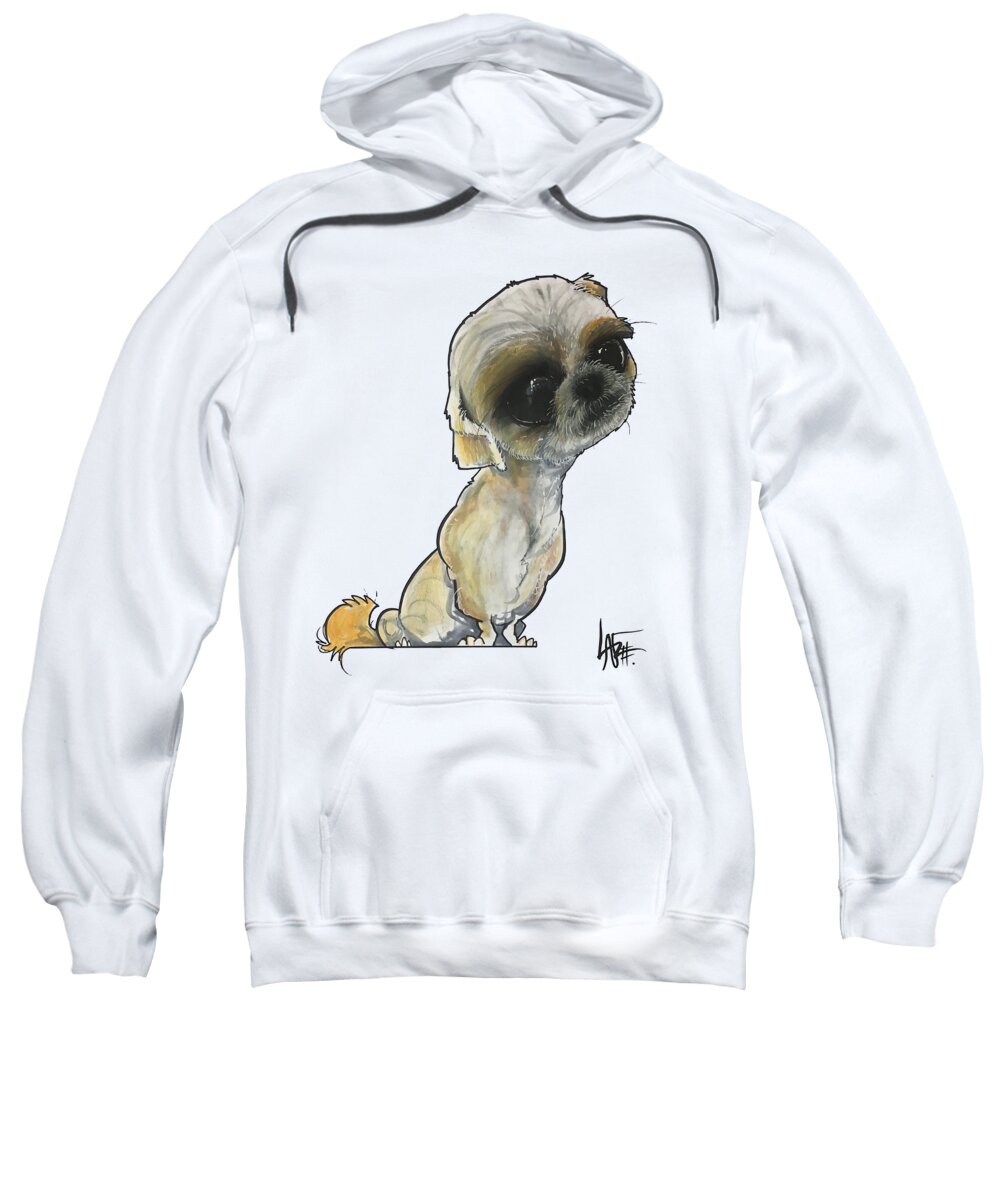 Mireles Sweatshirt featuring the drawing Mireles JACK by Canine Caricatures By John LaFree