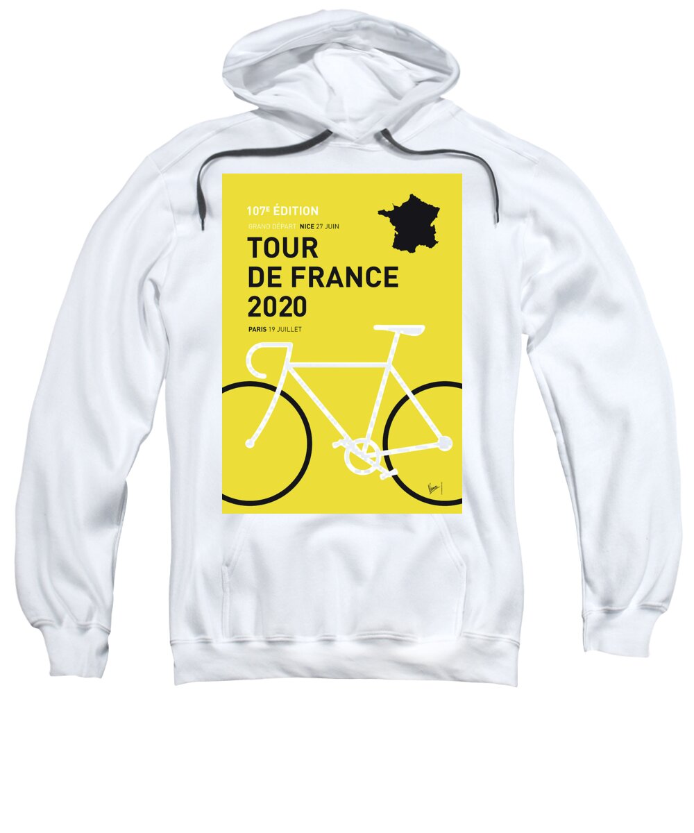 2020 Sweatshirt featuring the digital art My Tour De France Minimal Poster 2020 by Chungkong Art