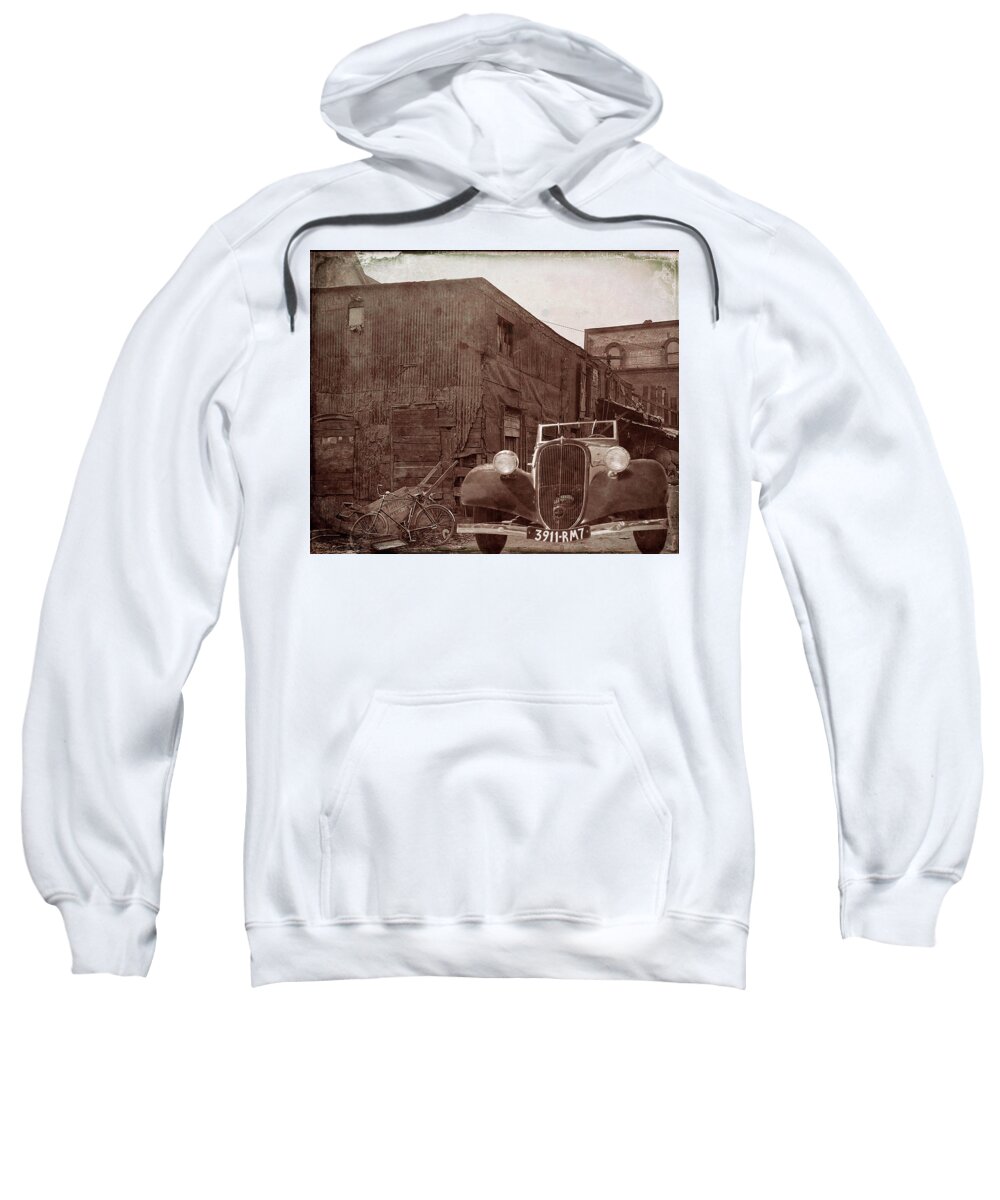 Ghetto Sweatshirt featuring the photograph New 1936 Citroen Old Neighborhood by Pheasant Run Gallery