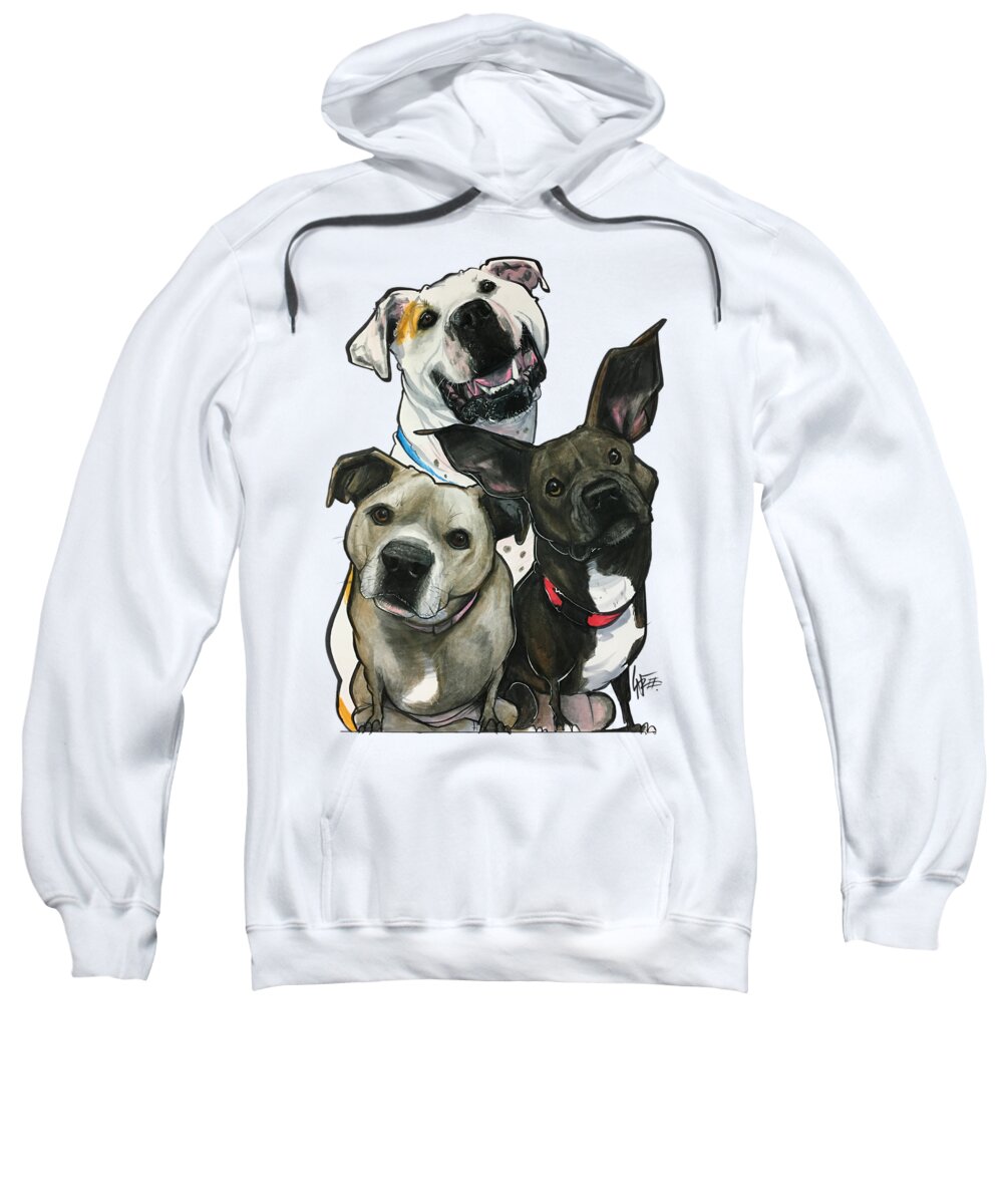 Nofsinger 4750 Sweatshirt featuring the drawing Nofsinger 4750 by Canine Caricatures By John LaFree