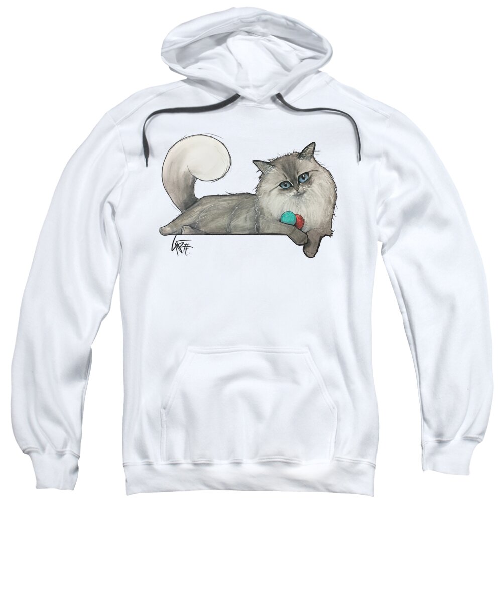 Rose Sweatshirt featuring the drawing Rose GC1PET030 by Canine Caricatures By John LaFree