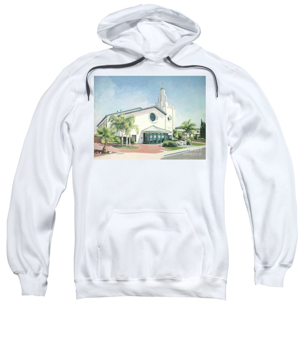 St Mary Magdalene Sweatshirt featuring the painting St. Mary Magdalene San Diego California by Paul Strahm
