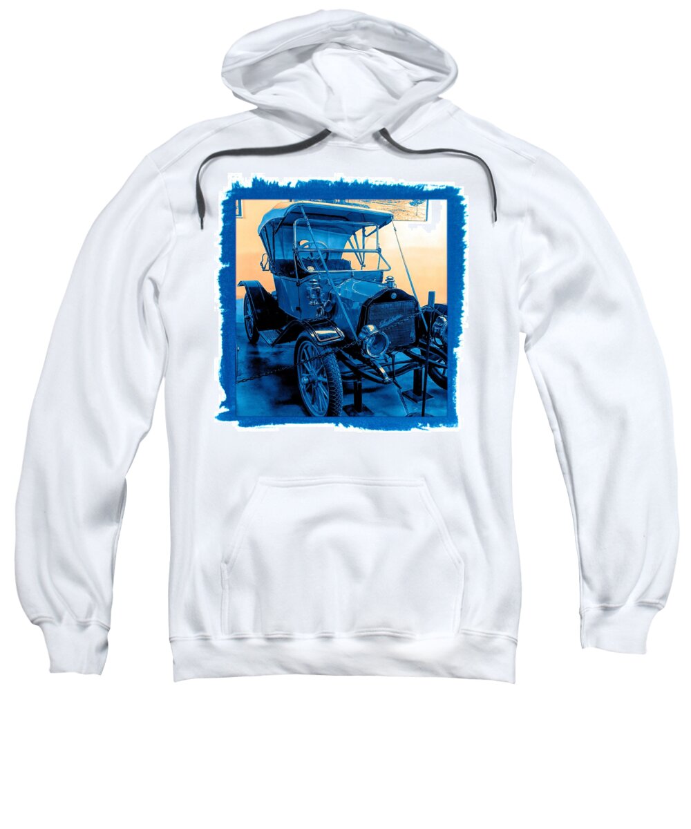 Studebaker Sweatshirt featuring the photograph Studebaker Classic Vintage Car Blues by Joan Stratton