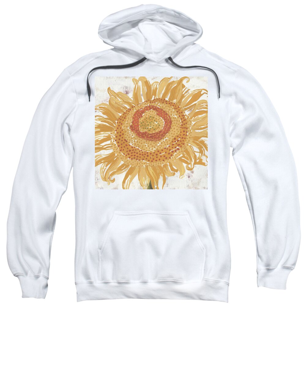 Sunflower Sweatshirt featuring the painting Sunflower II by Nikita Coulombe