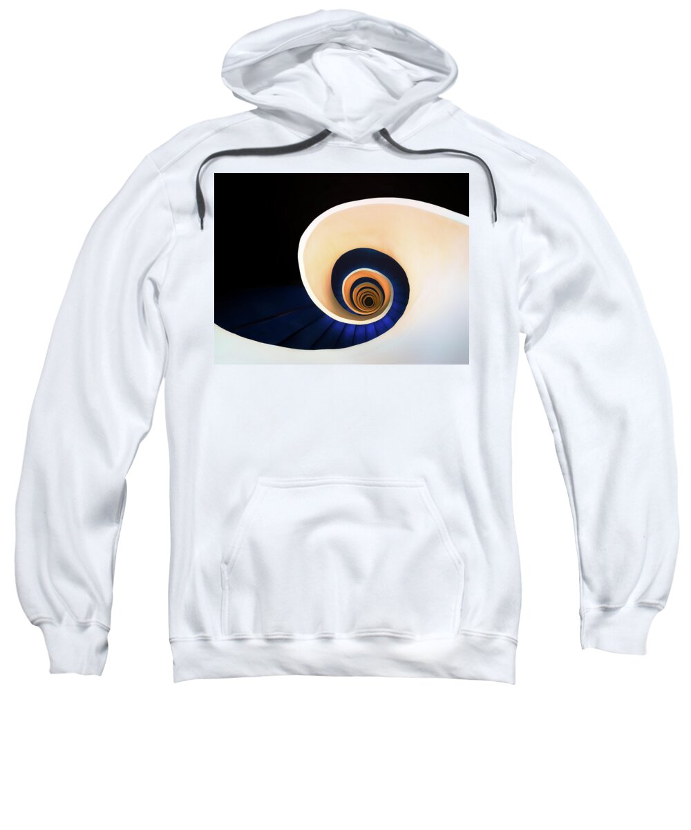 Staircase Sweatshirt featuring the photograph The Downward Spiral by Mikel Martinez de Osaba