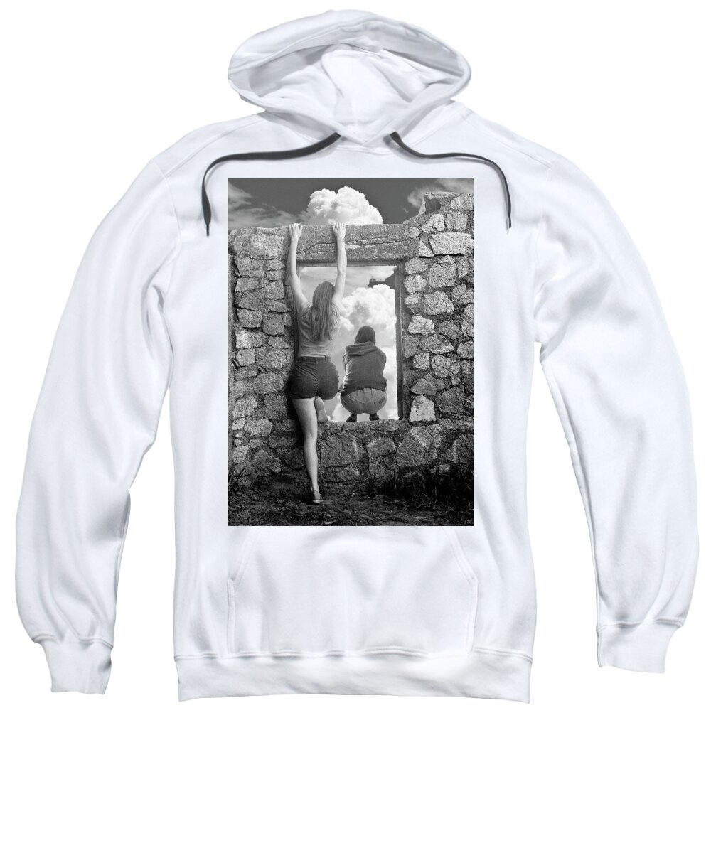  Sweatshirt featuring the photograph Thru the Window by Neil Pankler
