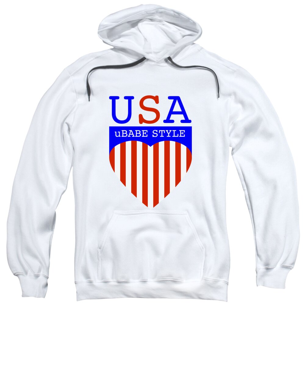 Ubabe Style America Sweatshirt featuring the digital art Ubabe Style America by Ubabe Style