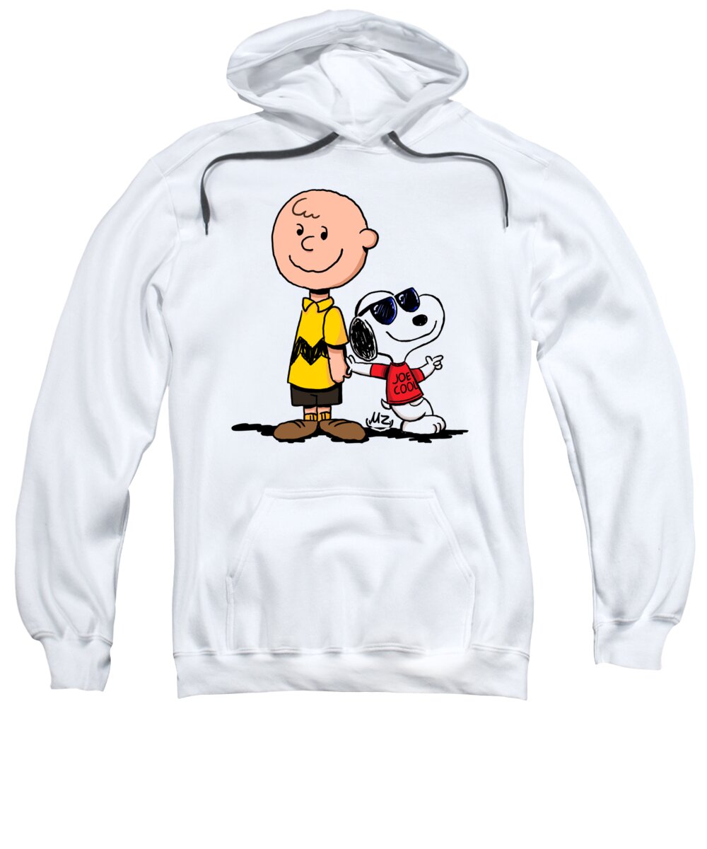 Snoopy Joe Cool 1 Adult Pull Over Hoodie by Violet E Brooks Pixels
